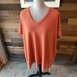 Burnt orange tunic top